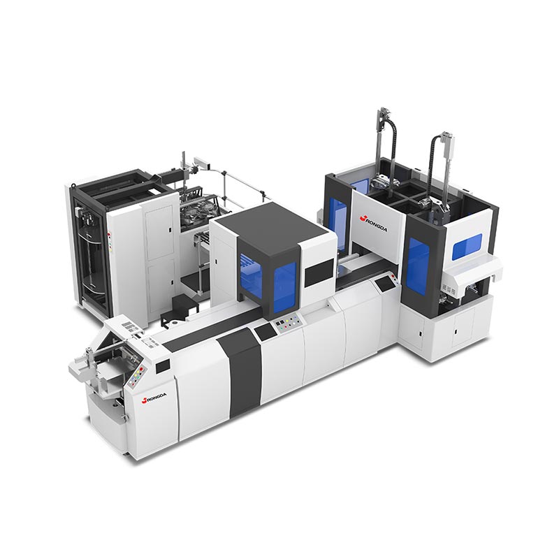 Automata kettős állomásos merev doboz készítő gép